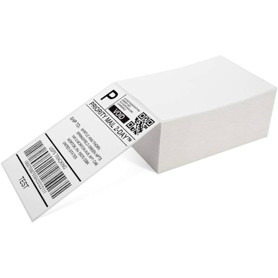 2 x blocs Étiquettes d'expédition, 102x192mm, DT, pliée en accordéon, thermofusible,