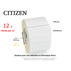 12 x rouleaux d'étiquettes...