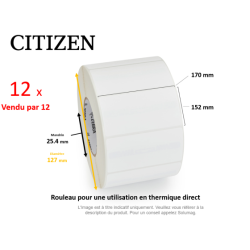 12 x rouleaux d'étiquettes...