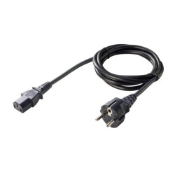 Cordon d'alimentation (C13, EU, AC), longueur : 1,8 m, convient pour : bloc d'alimentation