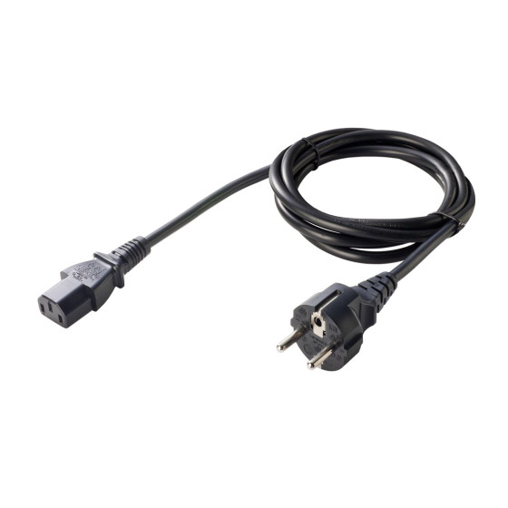 Cordon d'alimentation (C13, EU, AC), longueur : 1,8 m, convient pour : bloc d'alimentation