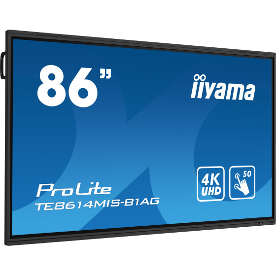 iiyama ProLite IDS, 217,4 cm (85,6''), infrarouge, 4K, USB, USB-C, RS232, Ethernet, WiFi, Android, en kit (USB), noir