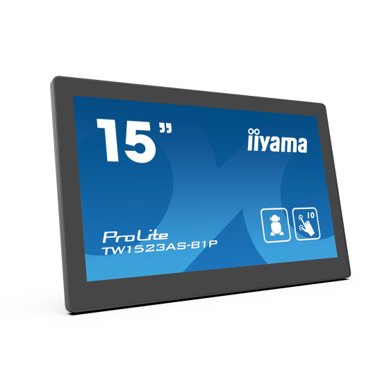iiyama ProLite TW1523AS-B1P, 39,6 cm (15,6''), capacitif projeté, Android, noir