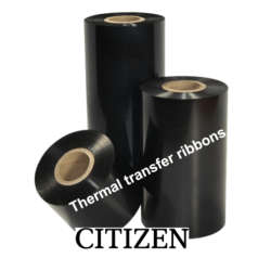 Citizen, ruban transfert thermique, cire/résine, 110 mm, 4 rouleau/boîte (3445110)