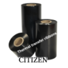 Citizen, ruban transfert thermique, cire/résine, 110 mm, 4 rouleau/boîte (3445110)