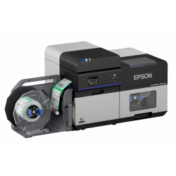 Epson ColorWorks C8000 (brillant), massicot, écran, USB, Ethernet, en kit (USB), noir, gris