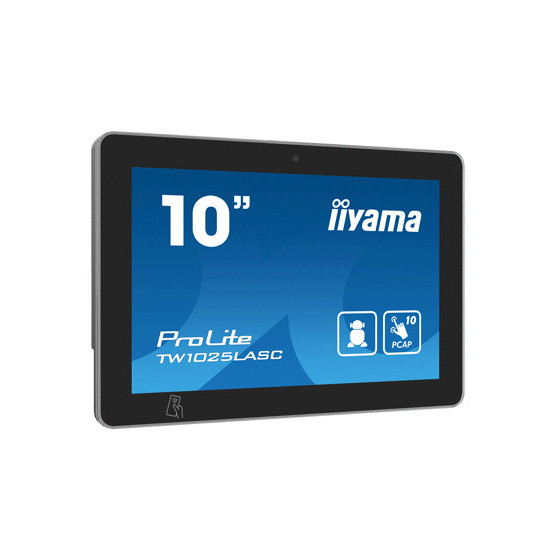 LED-Lightbar, POE, 25,7cm (10,1''), capacitif projeté, RFID, USB, BT, Ethernet, WiFi, eMMC, Android, noir