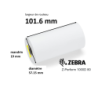 16 x rouleaux de tickets 101,6 mm, Zebra Z-Perform 1000D 80, papier thermique,