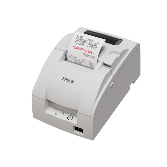 Epson TM-U220IIB, massicot, Ethernet, blanc
