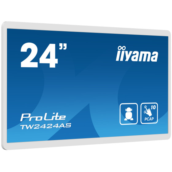 iiyama ProLite IDS, capacitif projeté, 10 pts, Full HD, USB, USB-C, Ethernet, Android, blanc