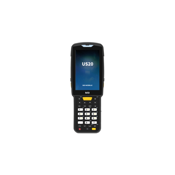M3 Mobile US20W, 2D, LR, SE4850, BT, WiFi, NFC, num. fonct., Android