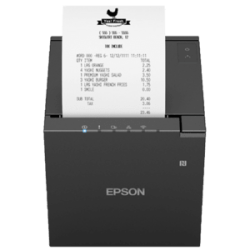 Epson TM-m30III, USB, USB-C, Ethernet, câble EU, massicot, noir