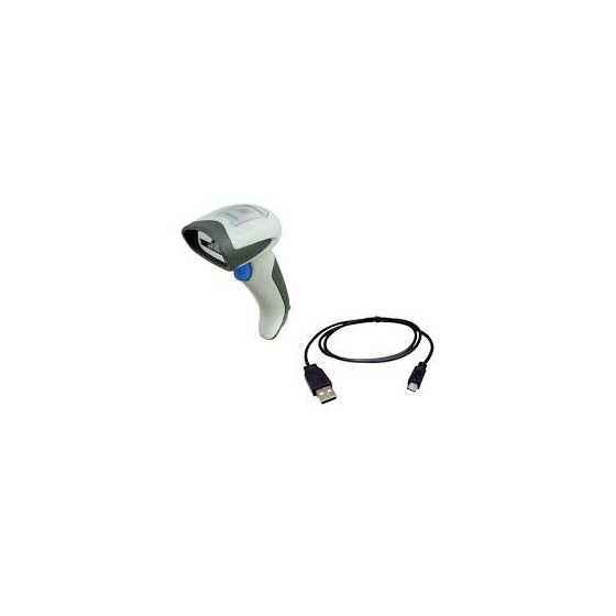 Datalogic QuickScan I QBT2101, BT, 1D, BT, multi-IF, en kit (USB), blanc