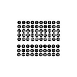 Feuille de numérotation Addimat (1-10) (65.001)