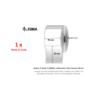 1 x rouleau d'étiquettes 76x25mm, type 2000D
