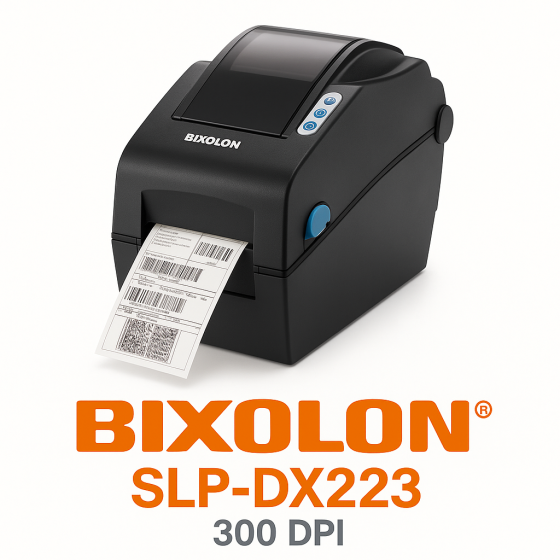 Bixolon SLP-DX223, 12 pts/mm (300 dpi), USB, USB Host, Ethernet, gris foncé