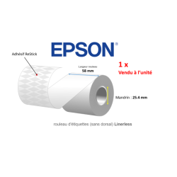 1 x ReStick, rouleau d'étiquettes 58 mm, papier thermique Linerless