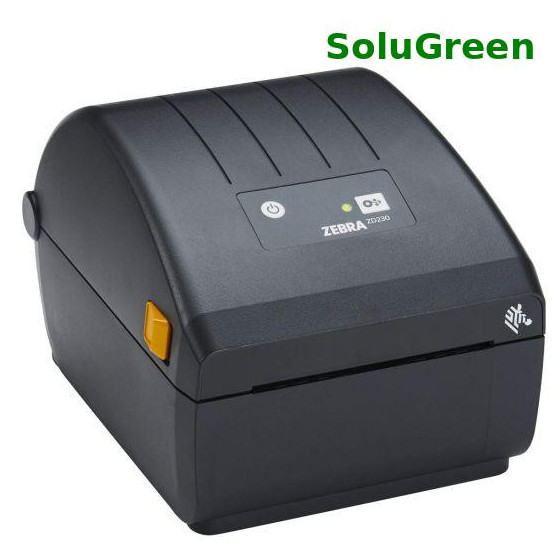 Zebra ZD230, 203 dpi, massicot, EPLII, ZPLII, USB, Ethernet, noir, déballé