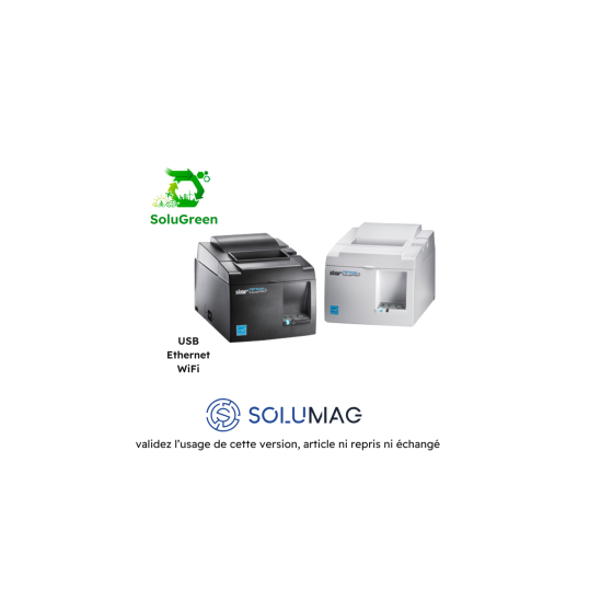Star TSP143IIIBI2 GY, Bluetooth, massicot, gris foncé, compatible Uber Eatsretour