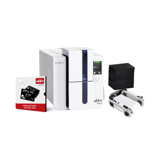 Edikio DUPLEX Price Tag solution, deux faces, 12 pts/mm (300 dpi), USB, Ethernet