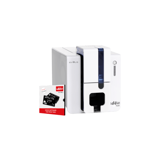 Edikio FLEX Price Tag solution, 1 face, 12 pts/mm (300 dpi), USB, Ethernet