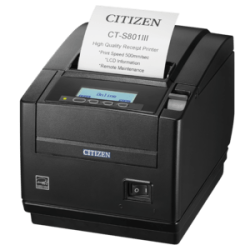 Citizen CT-S801III, 8 pts/mm (203 dpi), massicot, USB, noir