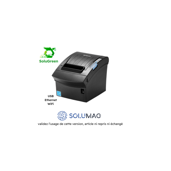 Bixolon SRP-350plusIII, USB, Ethernet, WiFi, massicot, noir