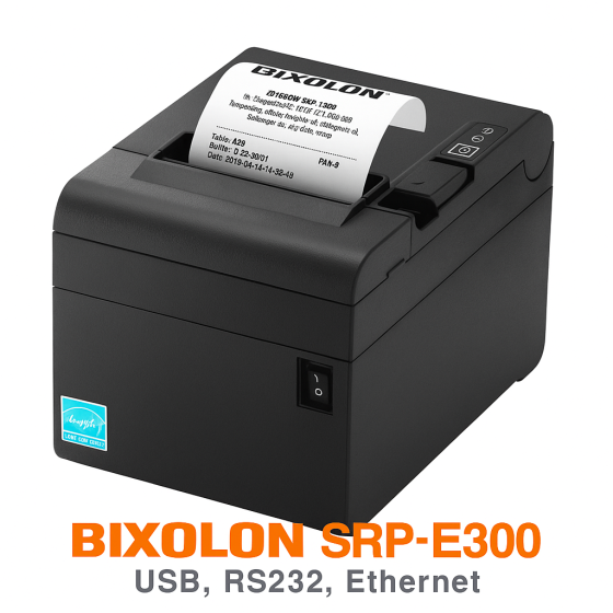 Bixolon SRP-E300, USB, RS232, Ethernet, massicot, noir