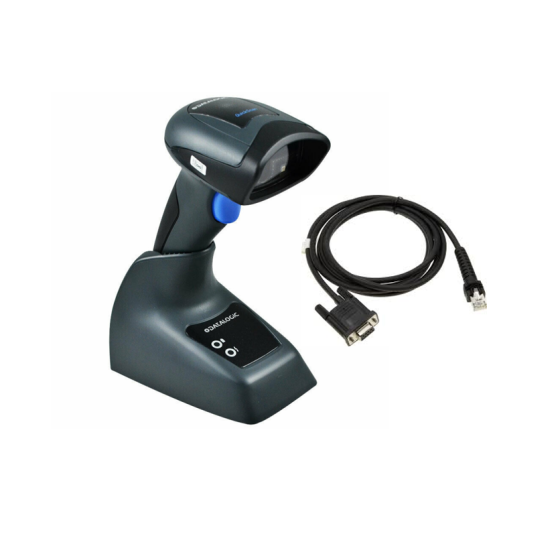 Datalogic QuickScan I QBT2131, BT, 1D, BT, multi-IF, en kit (RS232) avec support, noir