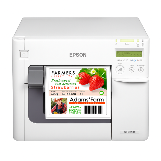 Epson ColorWorks C3500, massicot, écran, USB, Ethernet, garantie 1 an