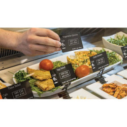 500 x Cartes Zebra Plastique, Noir