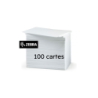 100 x cartes Zebra Premier PVC, 30 mil, Blanc