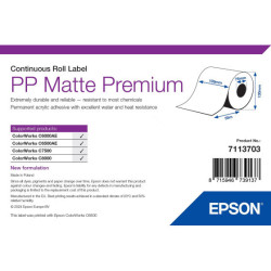 1 x Rouleau d'étiquettes Epson PP Matte Premium, continu, synthétique, 55 m, largeur 105 mm