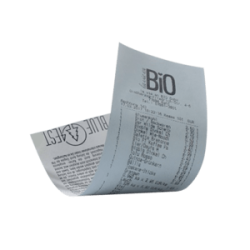 50 x Blue4est rouleau de tickets, papier thermique, 57 mm, longue vie, CB, bleu clair