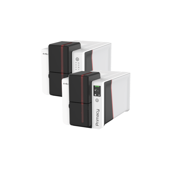 Evolis Primacy 2 Duplex, Go Pack deux faces, 1 face, 12 pts/mm (300 dpi), USB, Ethernet, rouge