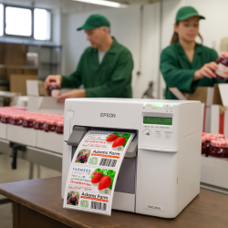 Epson ColorWorks C3500, massicot, écran, USB, Ethernet, garantie 1 an