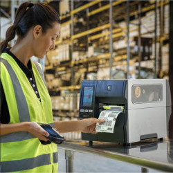 Zebra ZT411, 12 pts/mm (300 dpi), décolleur, écran (couleur), RTC, EPL, ZPL, ZPLII, USB, RS232, BT, Ethernet