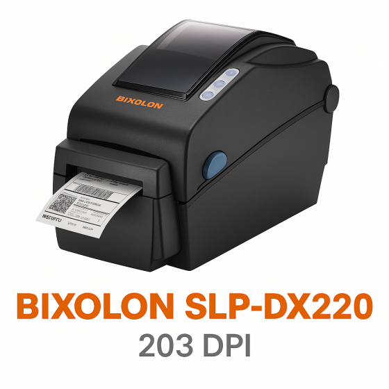 Bixolon SLP-DX220, 8 pts/mm (203 dpi), décolleur, USB, USB Host, Ethernet, gris foncé