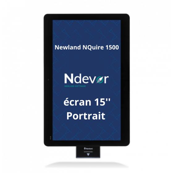 Newland NQuire 1500 Mobula II, 4G, PoE, Portrait, 2D, 38,1 cm (15''), Full HD, GPS, USB, USB-C, BT, Ethernet, WiFi, Android