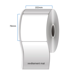 1 x rouleau d'étiquettes, synthétique, 102x76mm (OZ293810276)
