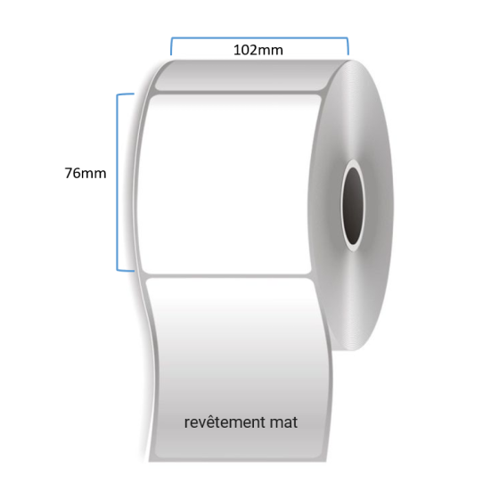 1 x rouleau d'étiquettes, synthétique, 102x76mm (OZ293810276)