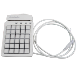 PrehKeyTec MCI 30, num., LCM, USB, en kit (USB), blanc