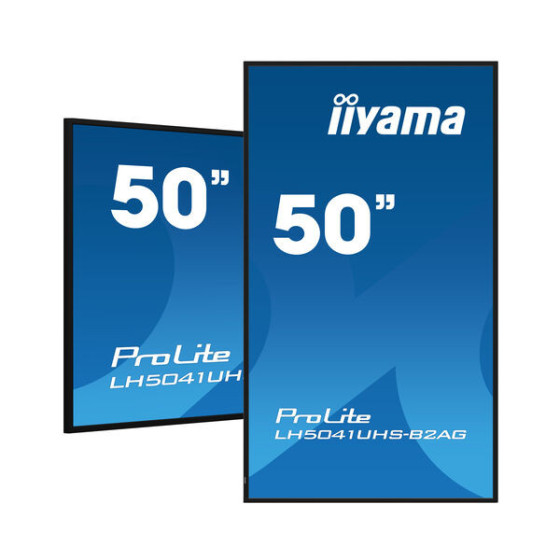 iiyama ProLite LH5041UHS-B2AG, 24/7, 4K, USB, RS232, Ethernet, en kit (RS232), noir