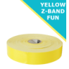 6 x cartouches Zebra Z-Band Fun, jaune (350 bracelets par cartouche)