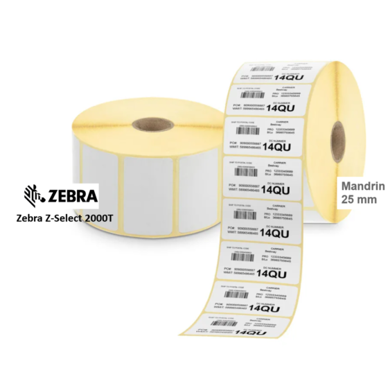 1 x  rouleau d'étiquettes 57x19mm Z-Select 2000T