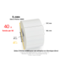40 x rouleaux d'étiquettes 54,5x38,1mm, Zebra Z-Perform 1000D