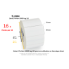 16 x rouleaux d'étiquettes 76x38mm, Zebra Z-Perform 1000D tag 110,  papier thermique,
