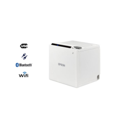 Epson TM-m30III, USB, USB-C, BT, Ethernet, WiFi, câble EU, massicot, blanc