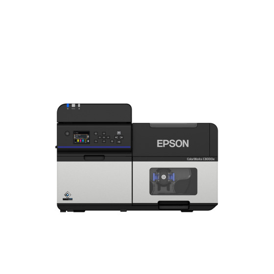 Epson ColorWorks C8000MK (mat), massicot, écran, USB, Ethernet, en kit (USB), noir, gris