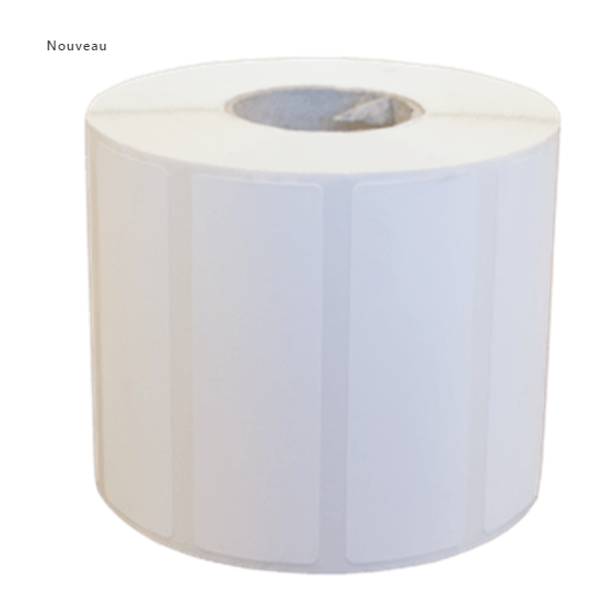 12 x rouleaux d'étiquettes 102x76mm, blanc synthétique (polyéthylène) Zebra